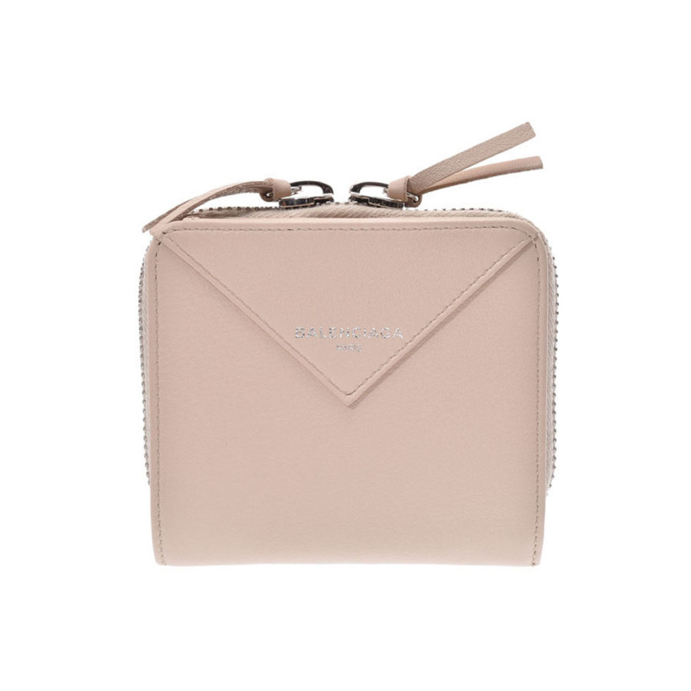 Balenciaga Paper Billfold Beige Calfskin Wallet